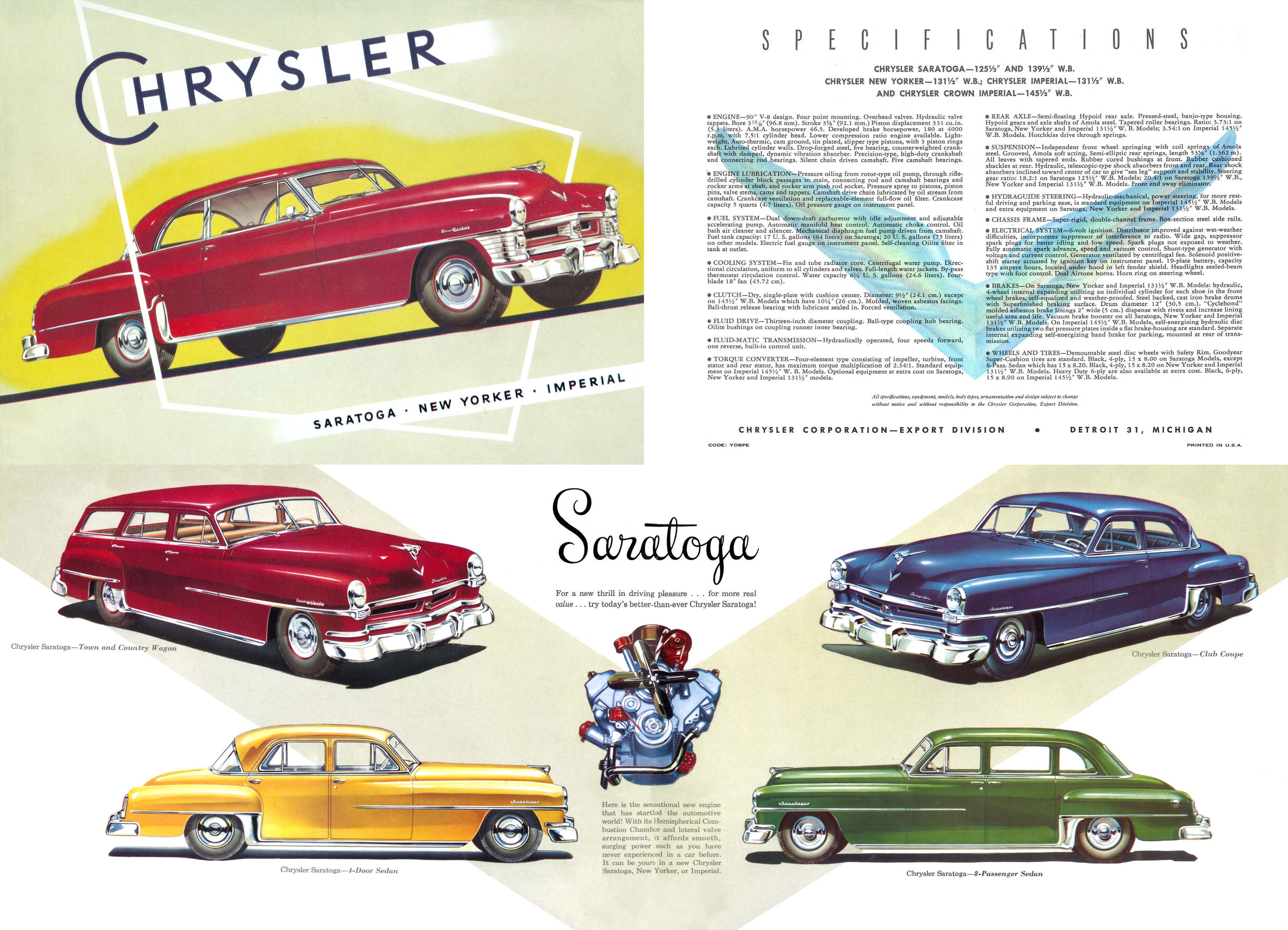 1952 Chrysler Foldout Page 2